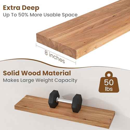 Floating Shelves for Wall Decor (2 Count)