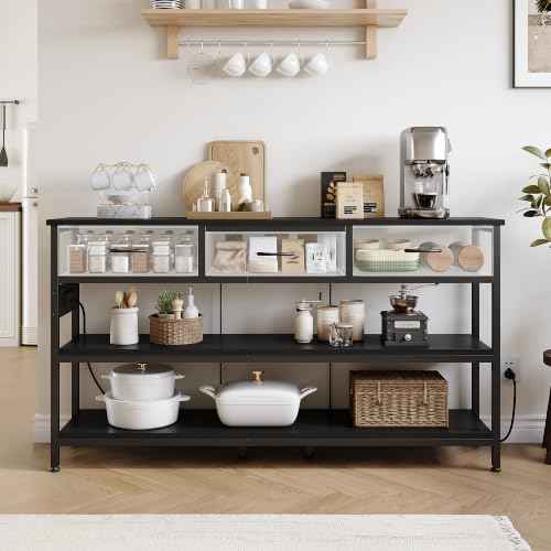 Entryway Table with Outlets