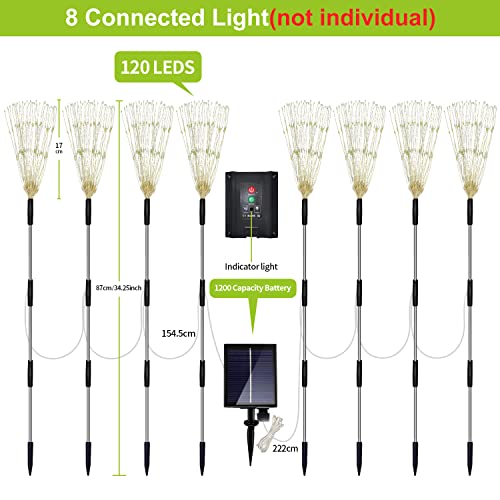 8 Pack Outdoor Solar Garden Lights (8 Count)