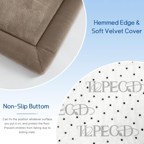 Baby Play Mat for Floor Nursery Rug Muscle Mat Area Rug Playroom Rug 71"x79" Playpen Mat Elastic Foam 1.3" Thick Crawling Mat for Babies