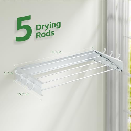 Wall Mounted Drying Rack 31.5"