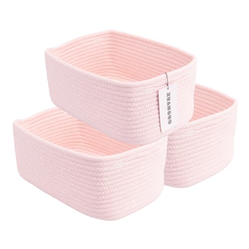 Small Woven Storage Baskets for Shelves (3 Count)