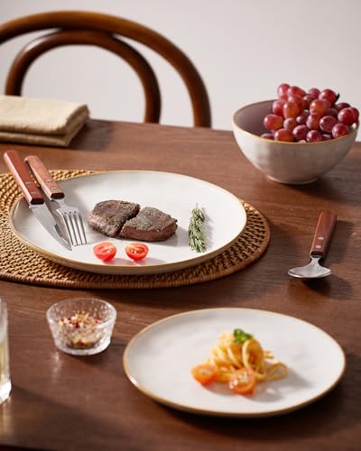 Ocean Round Ceramic Dinnerware Set for 4 (6 Count)