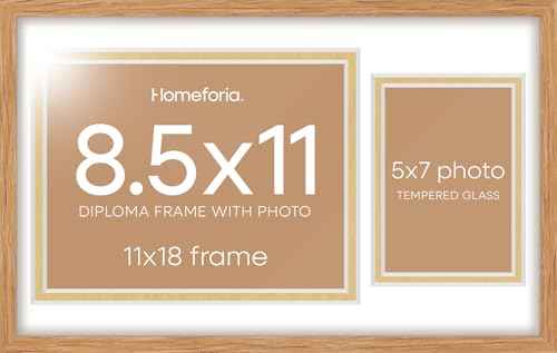 11x18 Natural Oak Diploma Frame (3 Count)