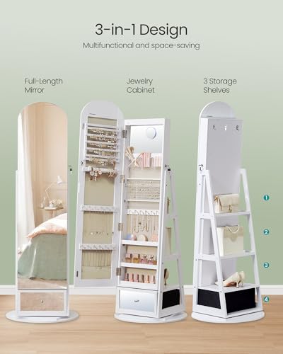 360° Swivel Jewelry Cabinet