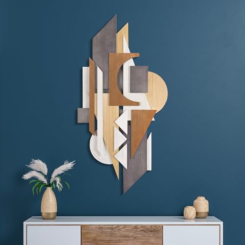 Moonlit Mist I & II Hand Made & Hand Finished Dimensional Solid Wood Abstracts