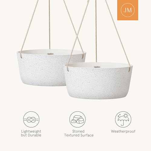 Large Hanging Planters for Outdoor Plants (2 Count)