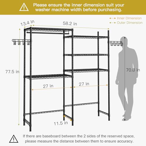U5 Over the Washer and Dryer Storage Shelf (5 Count)
