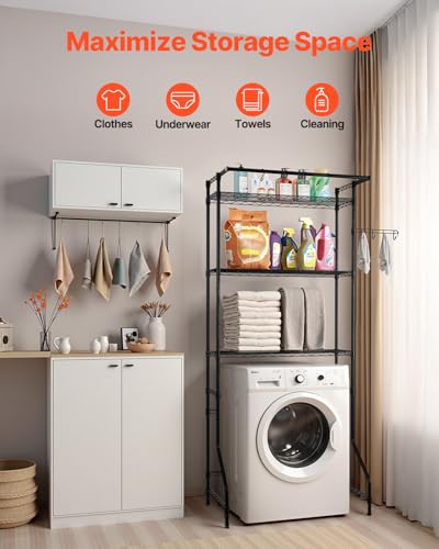 Over The Washer and Dryer Storage Shelf (3 Count)