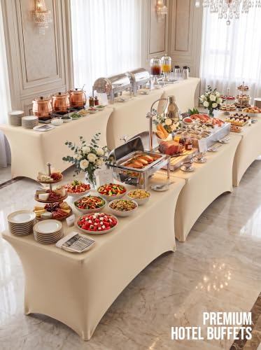 Bulk 10 Pack 6Ft Tablecloths for Hotels (10 Count)