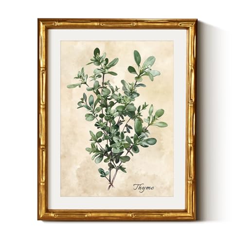 Gold Framed Bamboo Wall Art