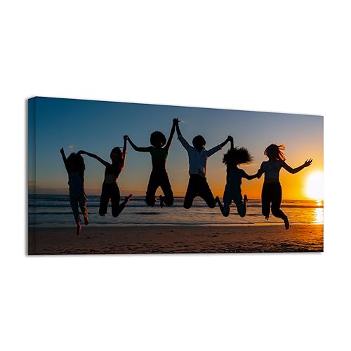 Custom Canvas Prints with Your Wedding Family Photo 40"x20" Wall Art