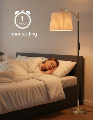 Floor Lamp with Remote for Living Room