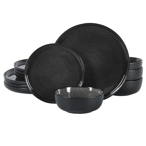 Tahoe Sunset 12 Piece Stoneware Reactive Glaze