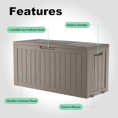 75 Gallon Resin Deck Box