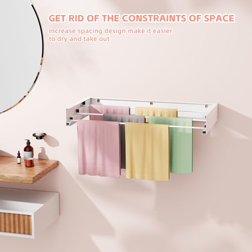 Wall Mounted Drying Rack for Laundry 19.8''