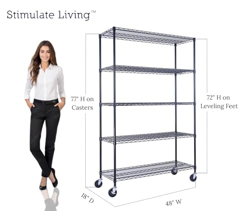 48"x18"x72" PRIME HEAVY DUTY Black 5