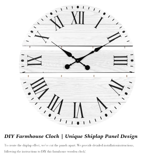 Large Wall Clock with Roman Numeral