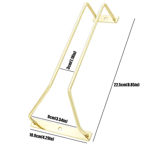8.8 Inch Gold Wine Glass Rack (3 Count)