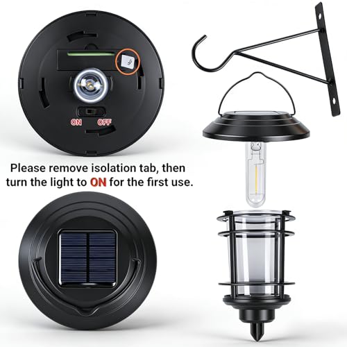 2 Pack Solar Lanterns Outdoor (2 Count)