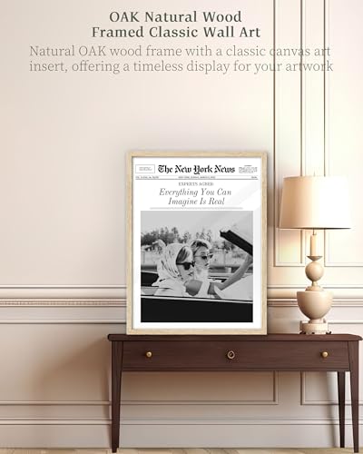 12x16in Everything You Can Imagine Is Real Framed Newspaper Art