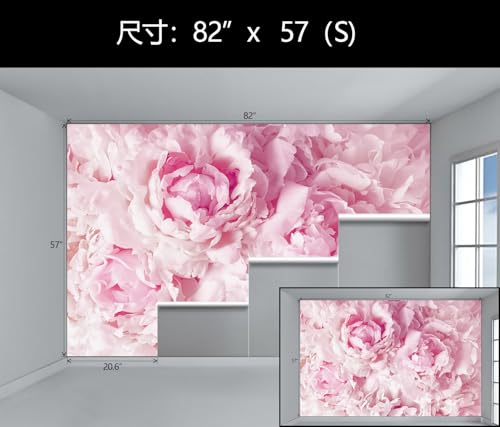 Pink Floral Large Peony Wallpaper Mural for Girl's Room Bedroom