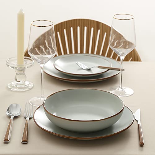 Brasa Stoneware 32 Piece Modern Dinnerware Set