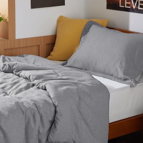 Dark Grey Twin Comforter Set