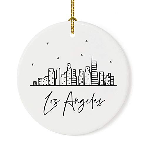 Round Ceramic Porcelain Christmas Tree Ornament Keepsake Gift