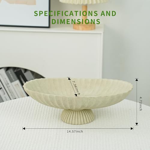 14.5" Large Decorative Long Bowl decor