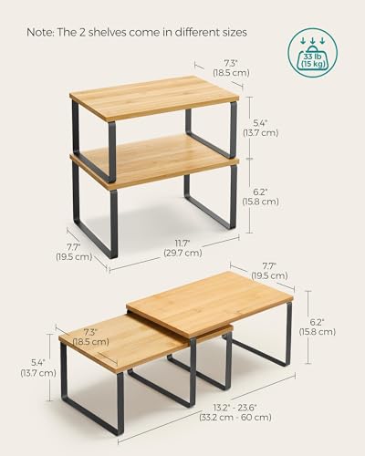Cabinet Organizer Shelf (4 Count)