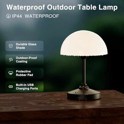 Mushroom Lamp Cordless Lamp Table Lamp