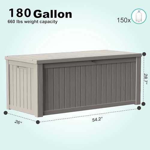 180 Gallon Outdoor Deck Box
