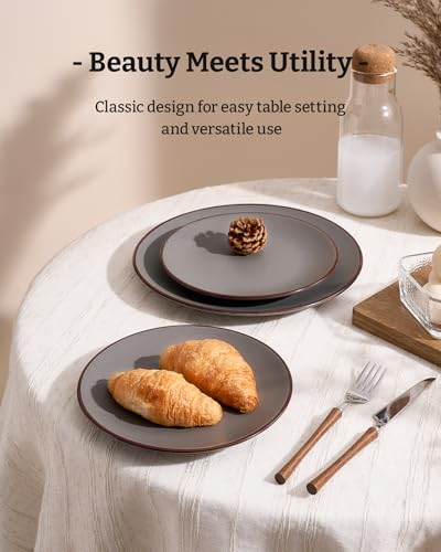 Venus Ceramic Plates and Bowls Sets (18 Count)