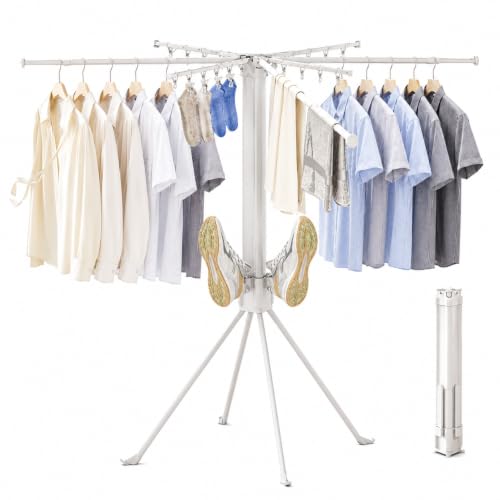 Foldable 4 Legged Clothes Drying Rack