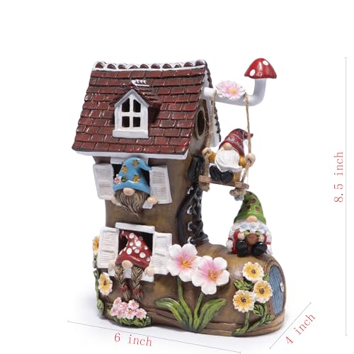 Spring Solar Gnomes Garden Decor