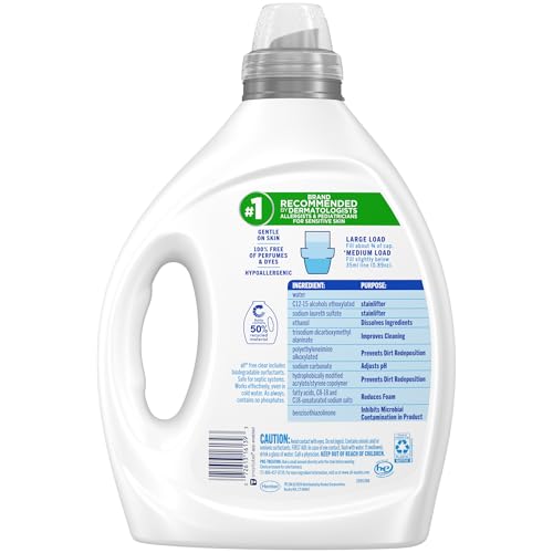 free clear Advanced OXI Laundry Detergent (80.1 Fl Oz)