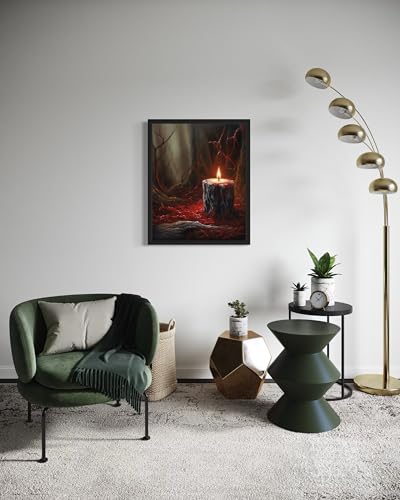 Gothic Candle Poster Art Print