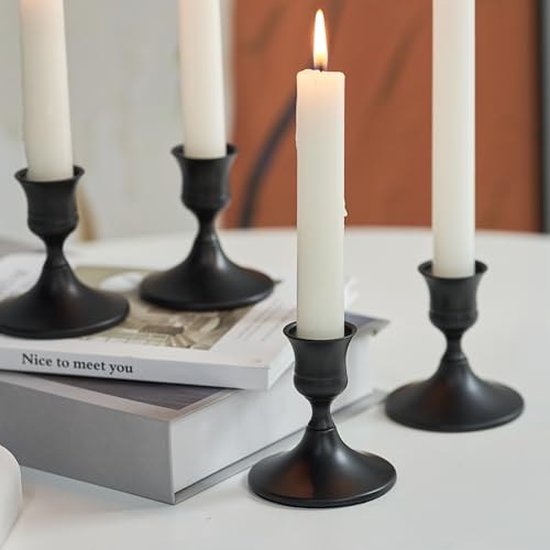 Black Taper Candle Holder (4 Count)