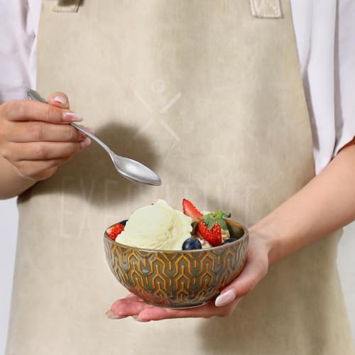 Sureasy 12oz Ceramic Ice Cream Bowls (4 Count)