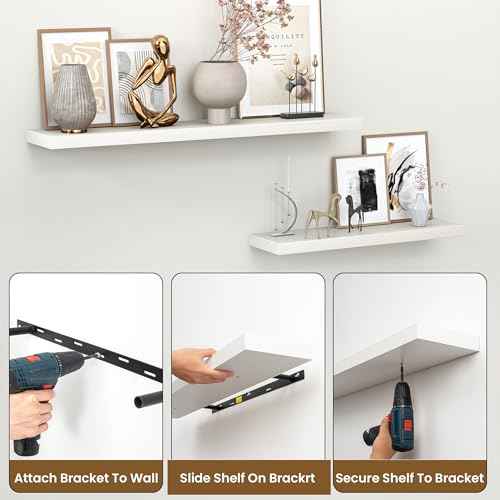 55 Inch Floating Shelves for Wall (2 Count)
