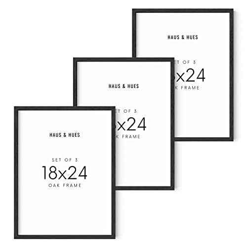 18x24 Black Oak Frame Set of 3 (3 Count)