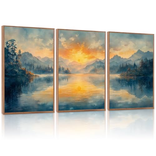 KAlRNE Landscape Wall Art Set of 3 (3 Count)
