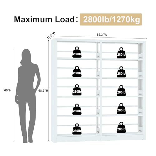 Bookshelf Heavy Duty Metal Book Shelf