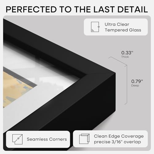 8x11 Black Picture Frame (2 Count)