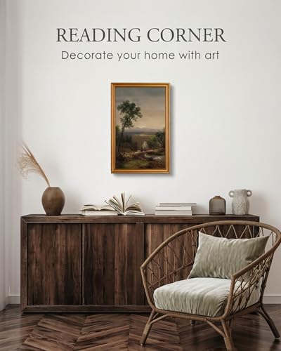 Vintage Large Framed Wall Art for Living Room