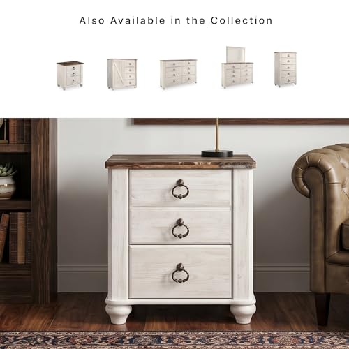 Willowton 2 Drawer Nightstand