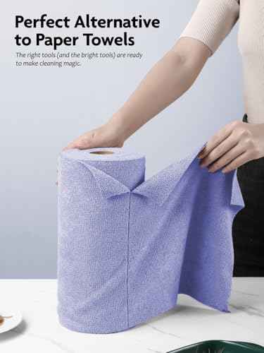 Microfiber Cleaning Cloth Roll (40 Count)