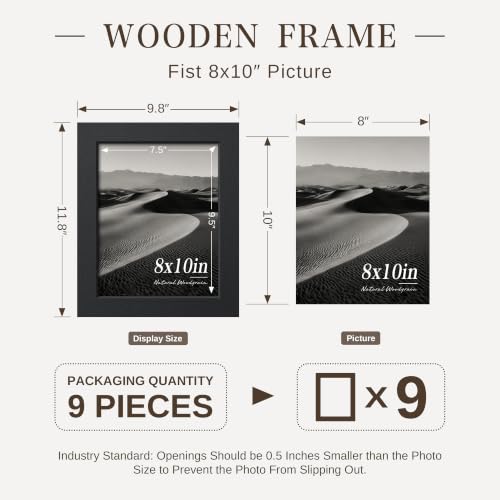 8x10 Picture Frame Set of 9