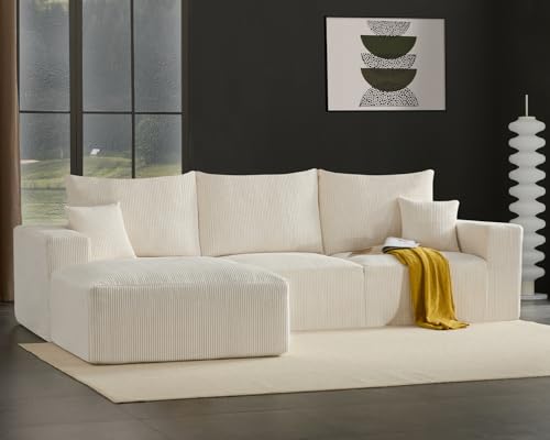 Modular Ottoman for Sectional Sofa Boneless Couches for Living Room